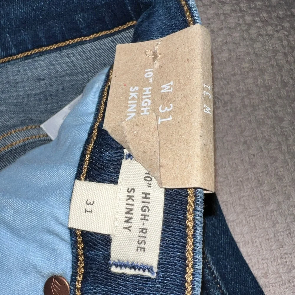 Madewell Women’s 10” High Rise Skinny Jeans Sz 31x27 - Picture 5 of 8